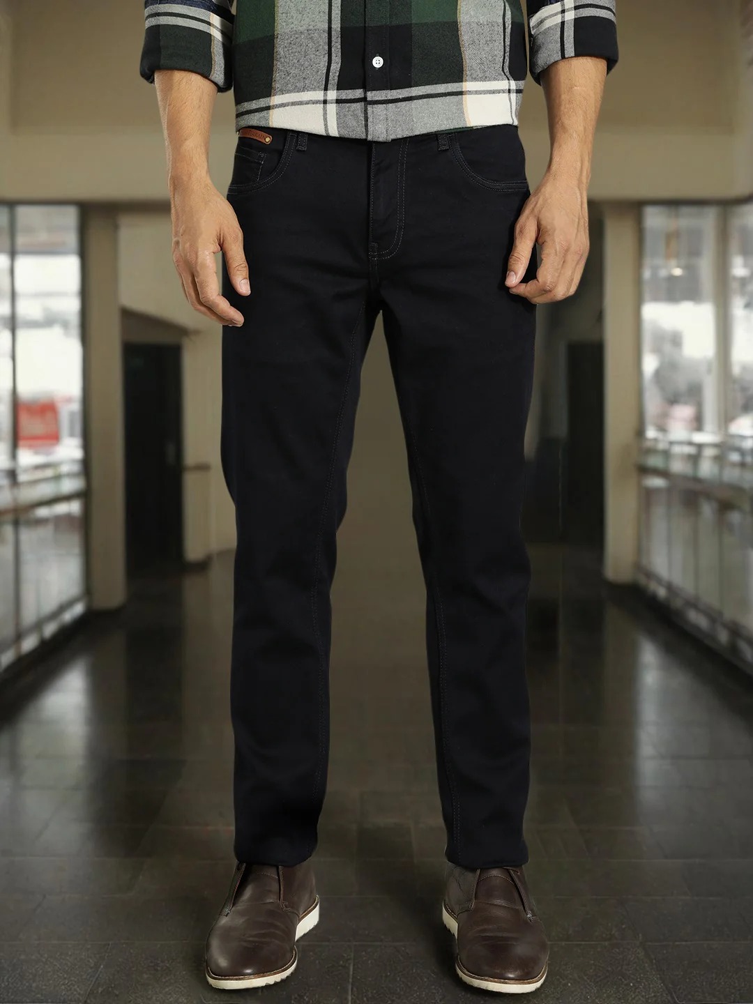Indian Terrain Men Dark Blue Jeans